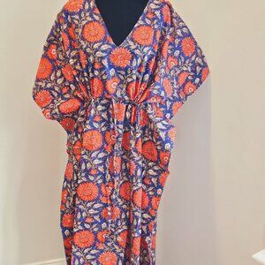 BRAND NEW Cotton Kaftan Long Caftan Dress For to be Moms Beach Cover up
